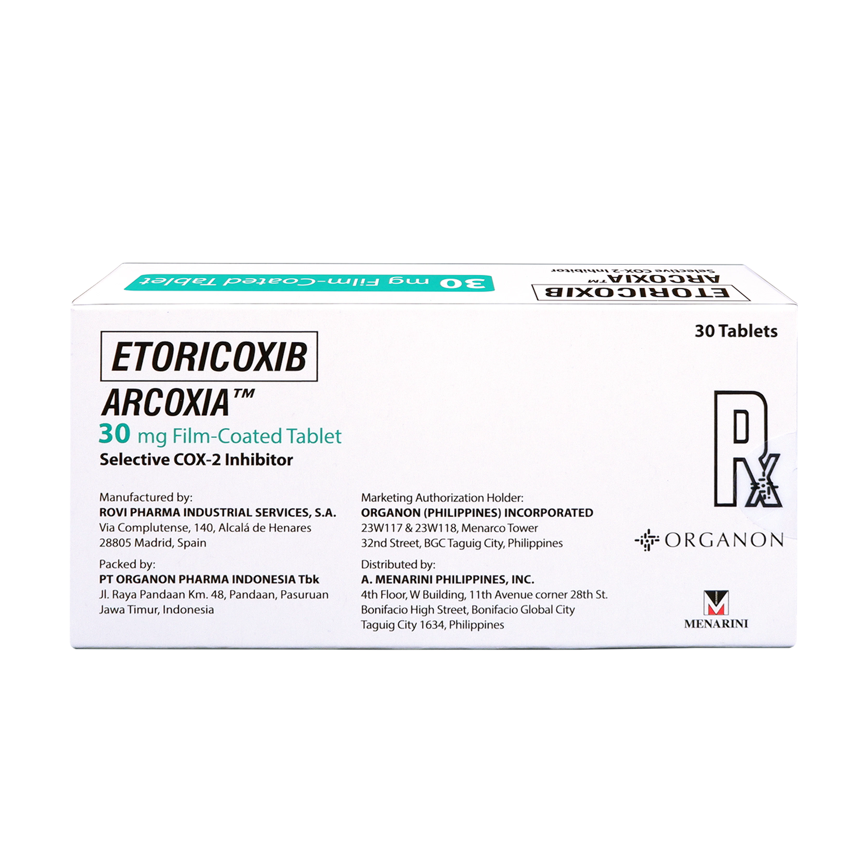 Arcoxia Logo ARCOXIA, Etoricoxib 90mg 1 Tablet [PRESCRIPTION REQUIRED
