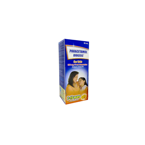 MyPharma | BIOGESIC Paracetamol 250 mg/5 mL Orange-Flavored Oral…