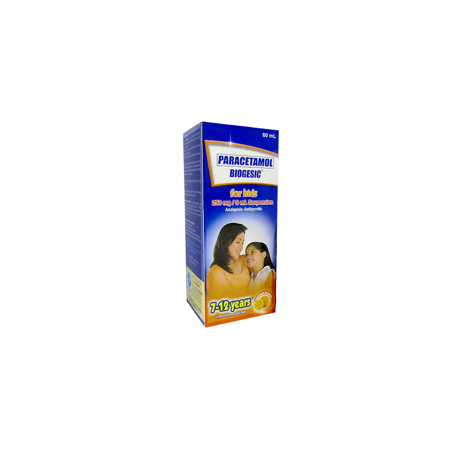 MyPharma | BIOGESIC Paracetamol 250 mg/5 mL Orange-Flavored Oral…