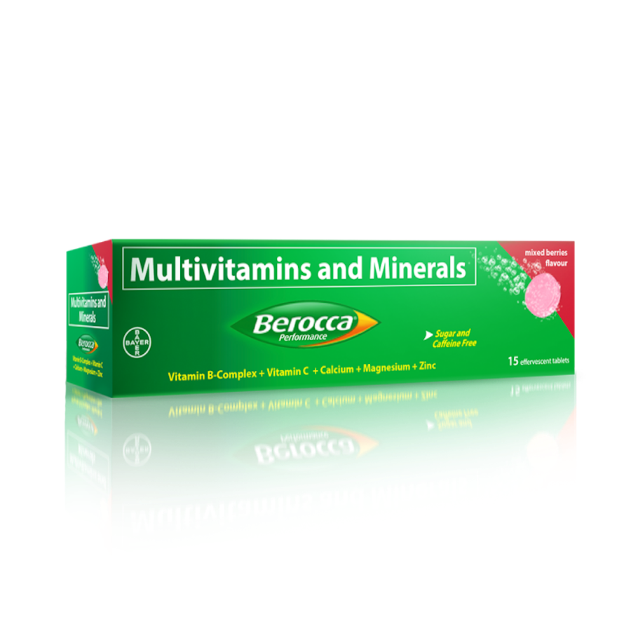 MyPharma | Berocca Mixed Berries Energy Vitamins Effervescent 15…