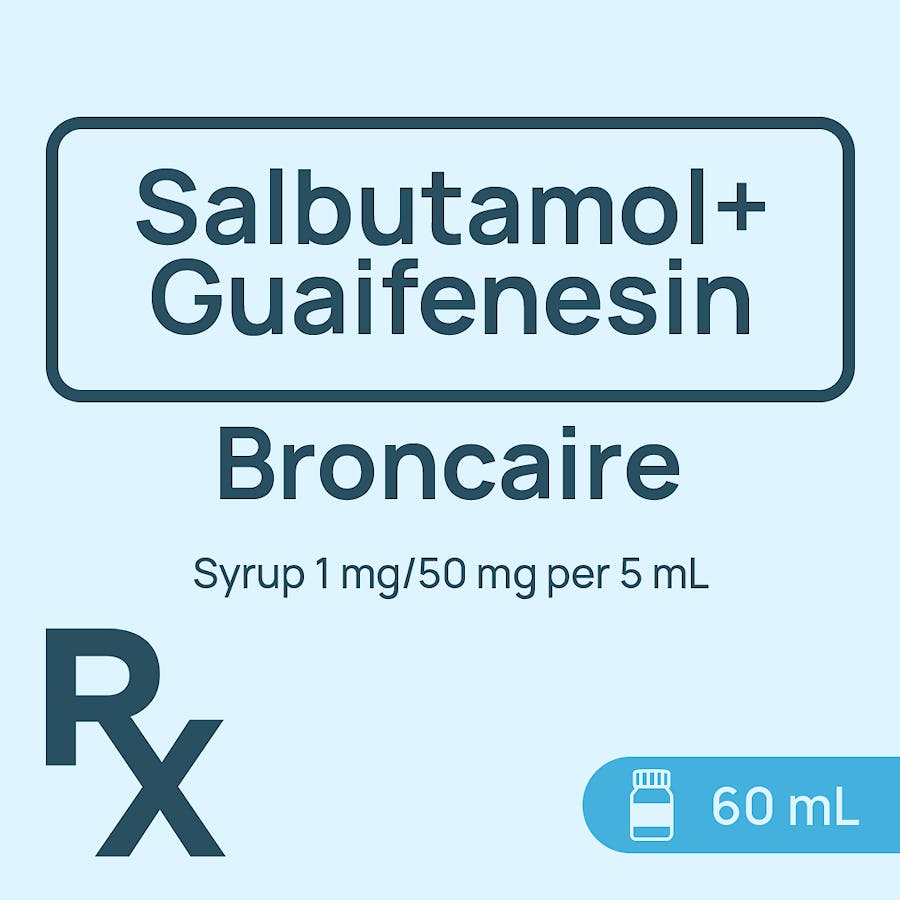 MyPharma | Broncaire Expectorant Syrup 1 mg/50 mg per 5 mL x 60 mL
